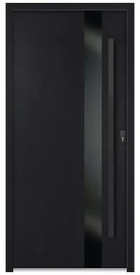 Kovové vchodové dvere S68 Clear 90 Ľ antracit