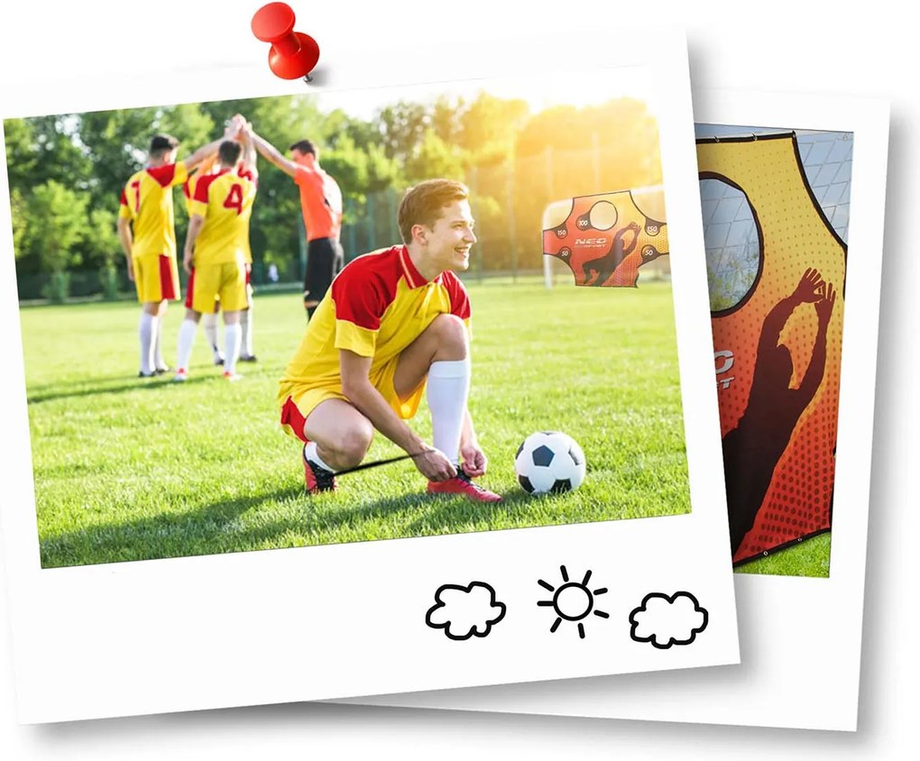 Neo-Sport Futbalová bránka 183 x 122 x 61 cm NS-492 čierna
