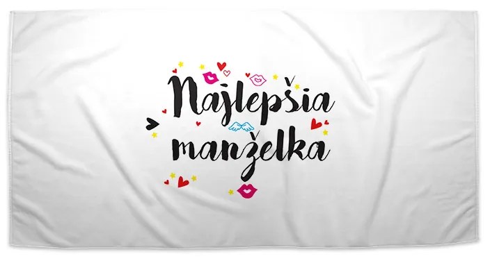 Sablio Uterák Najlepšia manželka - 50x100 cm