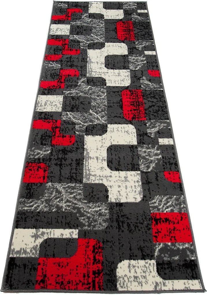 TA Koberec D322A TMAVO SIVÁ LACNÁ PP CRM Rozmer: 100x250 cm