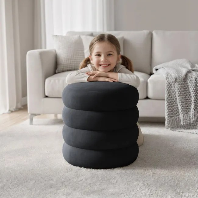 Taburetka SNUGGO čierna