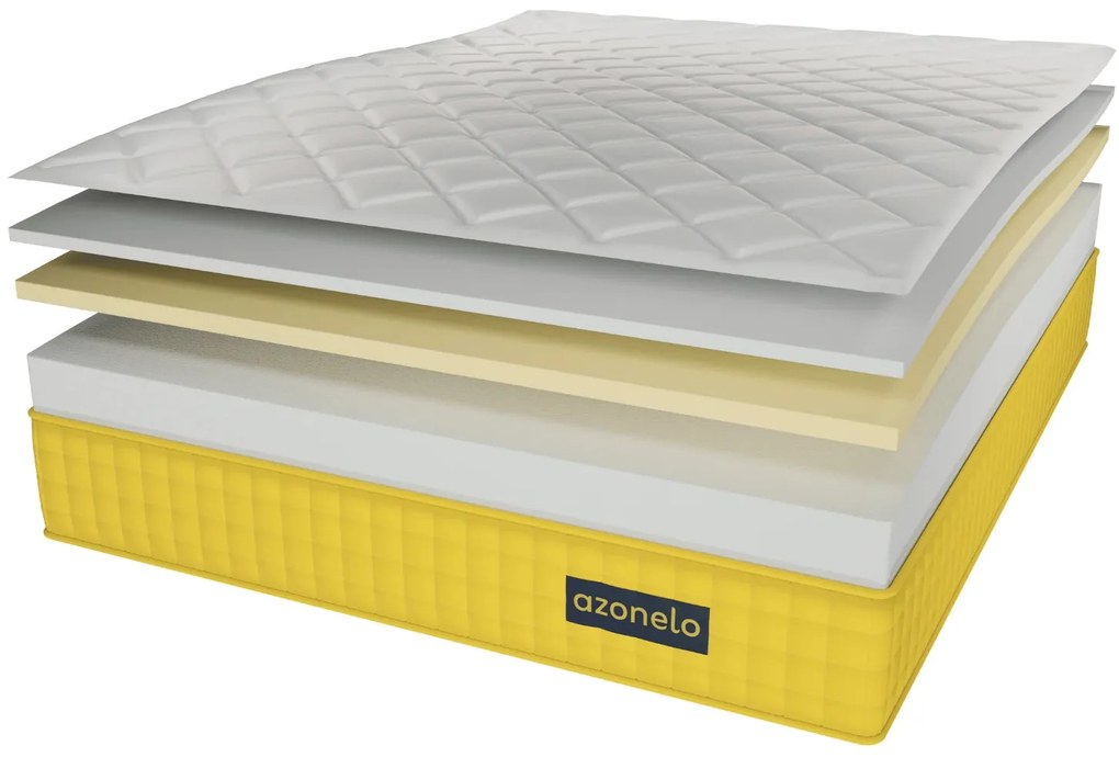Matrace 1+1 Yellow ortopedické matrace s pamäťovou penou 70x200 cm / 21 cm - antialergický poťah