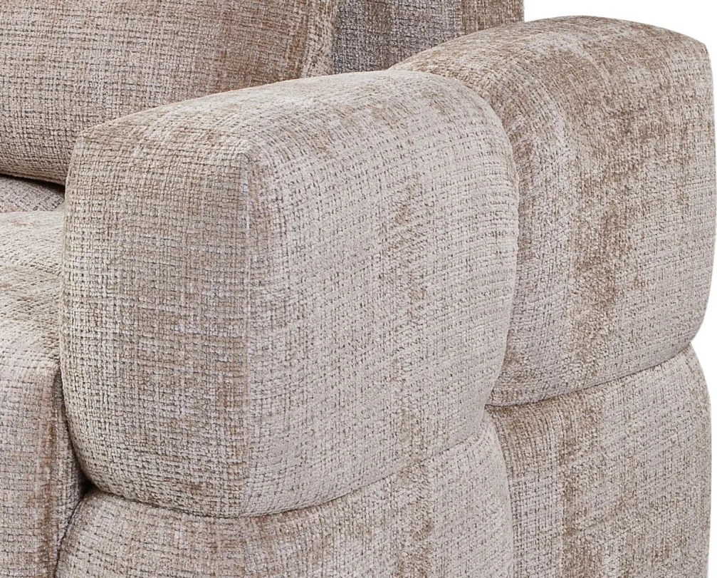 Rozkladacia pohovka Dante, béžová štruktúrovaná tkanina