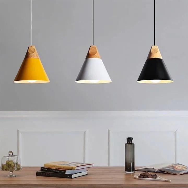 Toolight Toolight, závesná lampa 1xE27 Scandi A, čierna-hnedá, OSW-00146