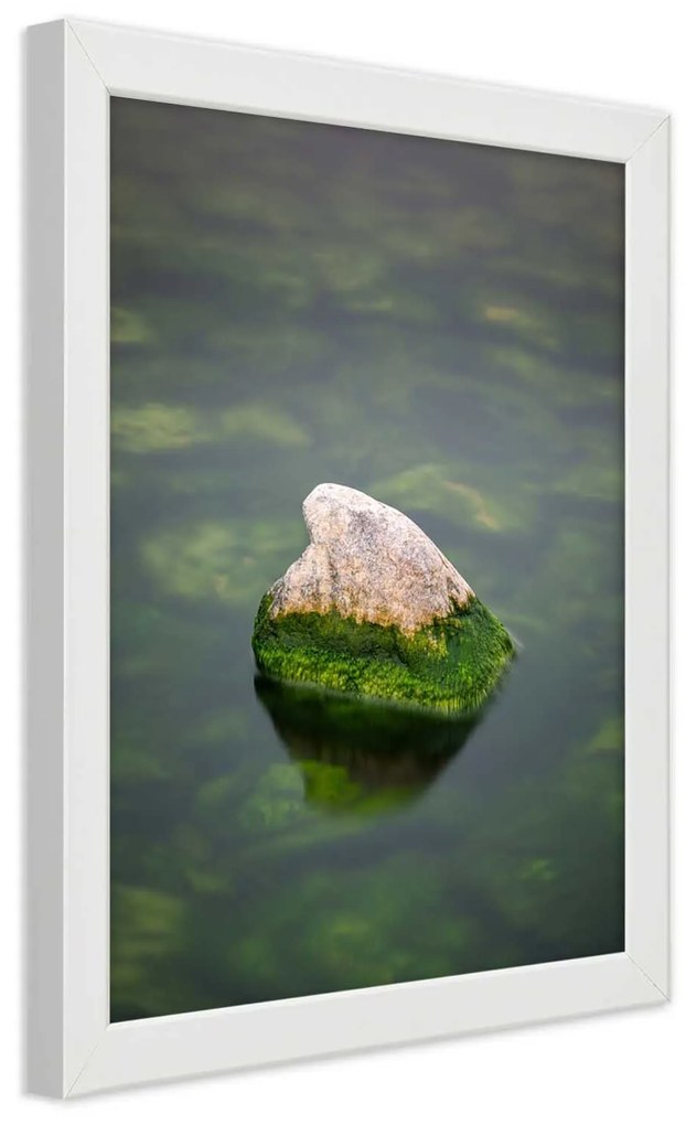 Gario Plagát Kameň vo vode Farba rámu: Bez rámu, Rozmery: 30 x 45 cm