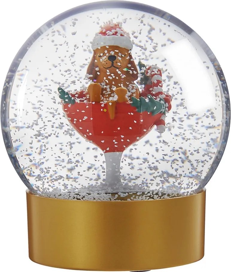 CELEBRATE X-MAS Snehová guľa pes 11 cm
