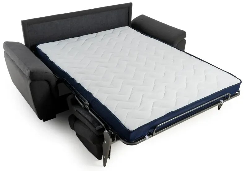 Pohovka na každodenné spanie AZZURRA br. FIORELLO rozkladacia, 140, tm. šedá (jazz 22 graphite)