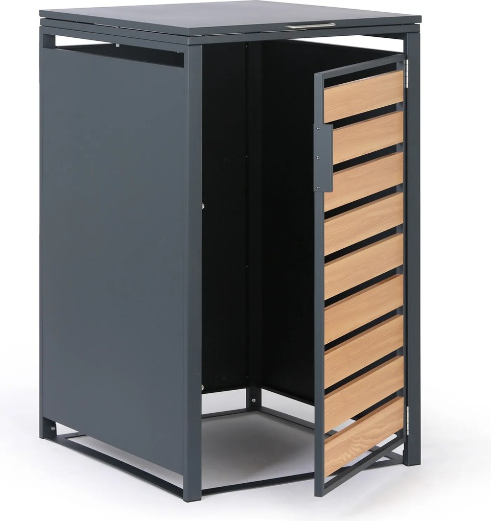 Prístrešok na popolnicu 240 l, 1160 x 695 x 800 mm, dekor dreva