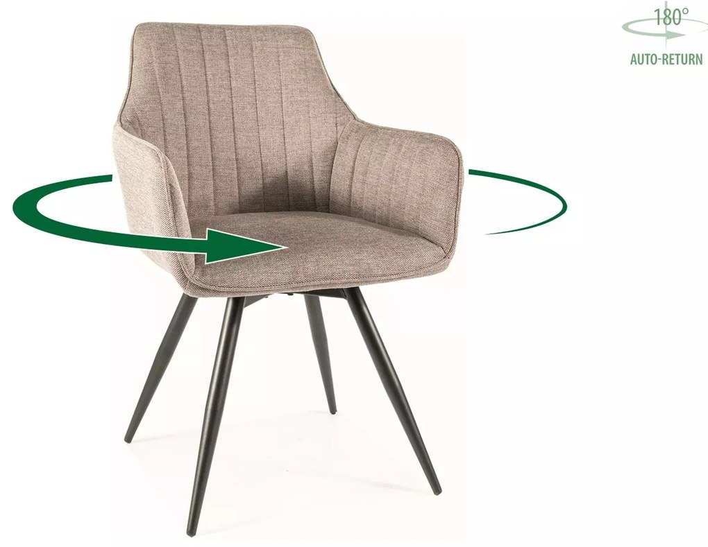 Otočné jídelní křeslo Ballo Brego béžové