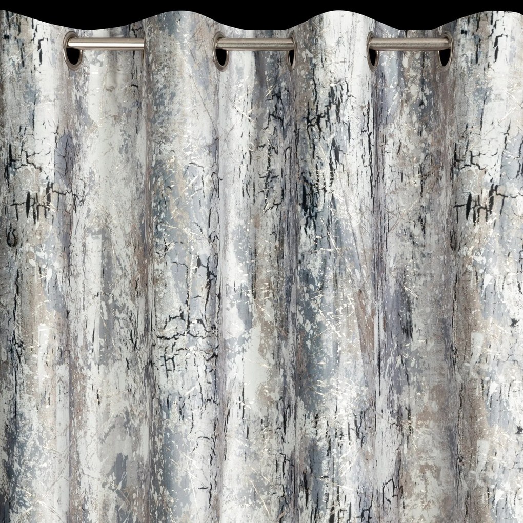 ZATEMŇOVACÍ ZÁVES NA KRÚŽKOCH MALIA 140X250 CM VZOROVANÁ