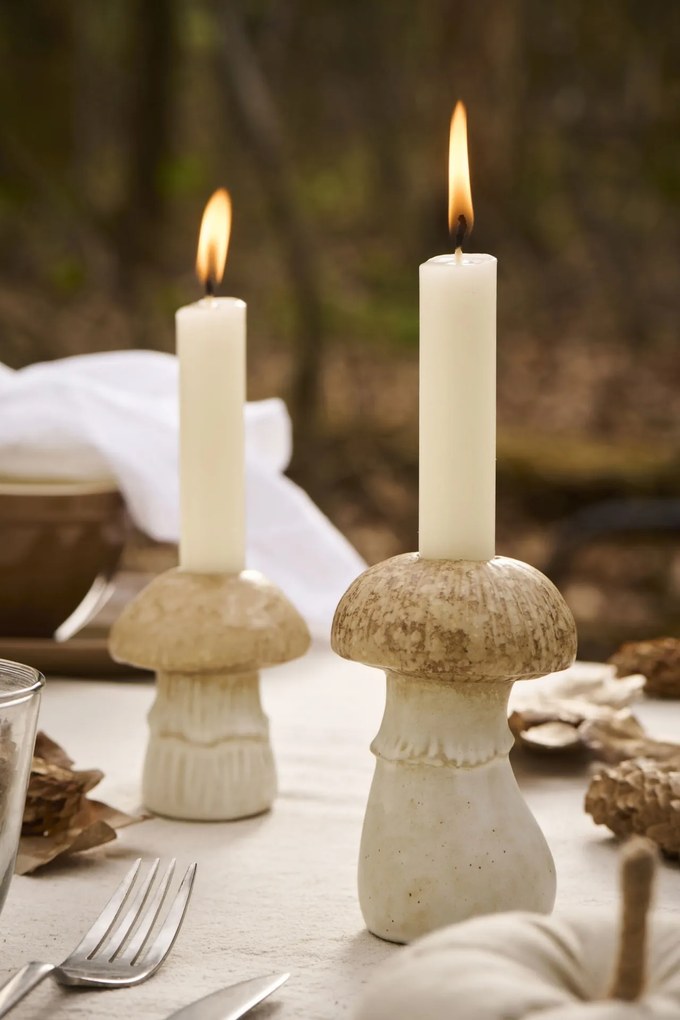 Ib Laursen Keramický svietnik Mushroom 10,7 cm