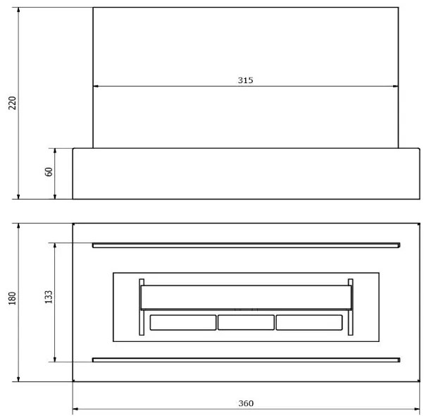 Biokrb na stôl DOMOV ČIERNY
