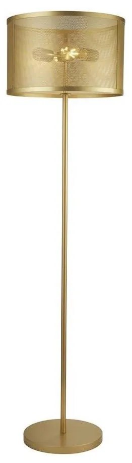 Searchlight EU2832-2GO - Stojacia lampa FISHNET 2xE27/60W/230V zlatá