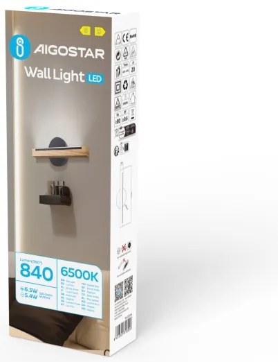 Aigostar - LED Nástenné svietidlo LED/6,5W/230V 6500K
