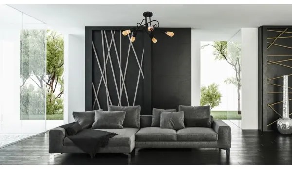 Detský prisadený luster OXFORD 5xE27/15W/230V