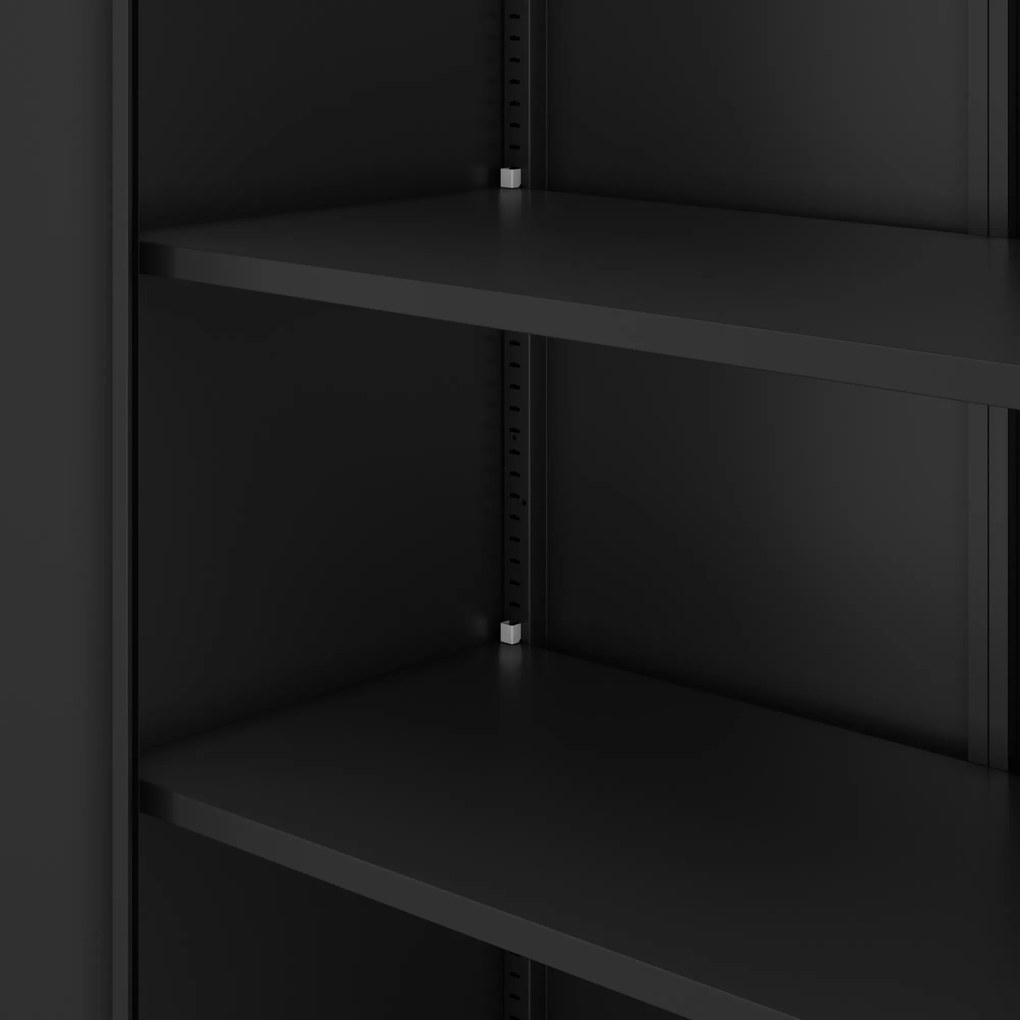 Čierna kovová skriňa JAN Compact 1750 x 800 x 400 mm