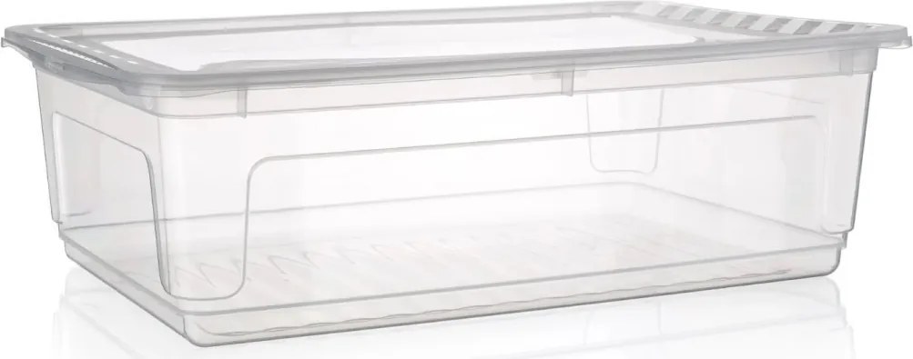 Keeeper Úložný box s víkem (má 2 funkce) BEA Clearbox 30L, 59 x 39 x 18 cm