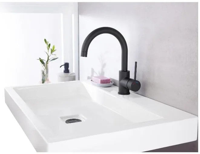 Livarno home Umývadlová batéria (čierna)  (100384808)