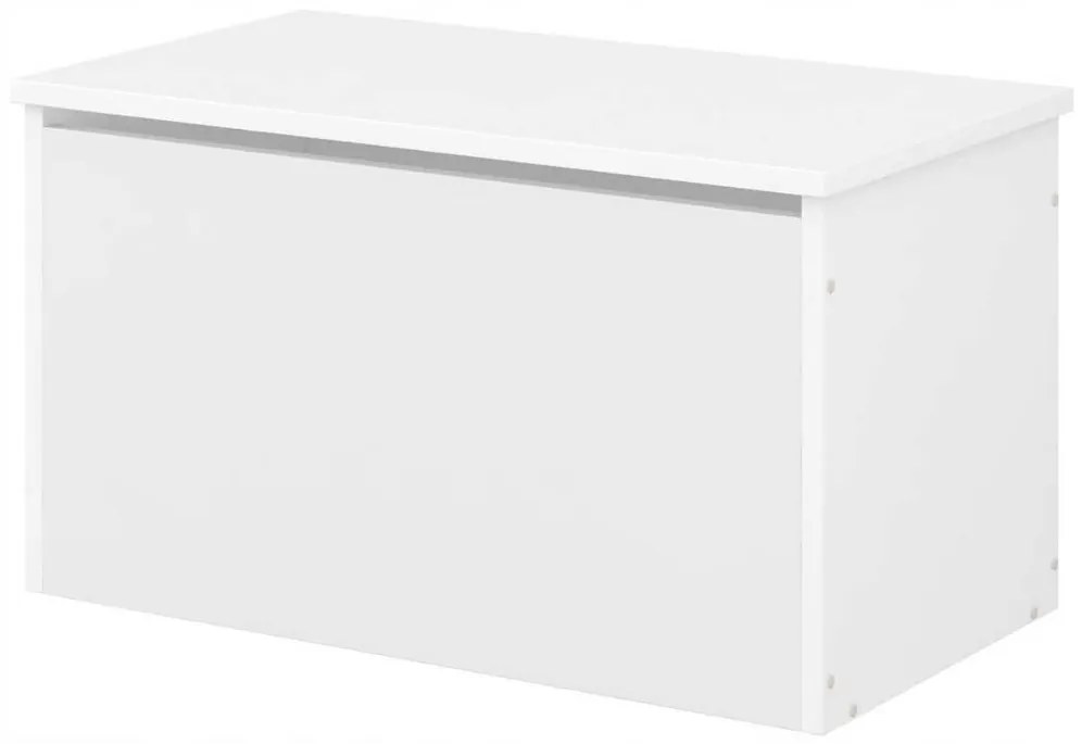 Detská truhla na hračky BEZ MOTÍVU - biela