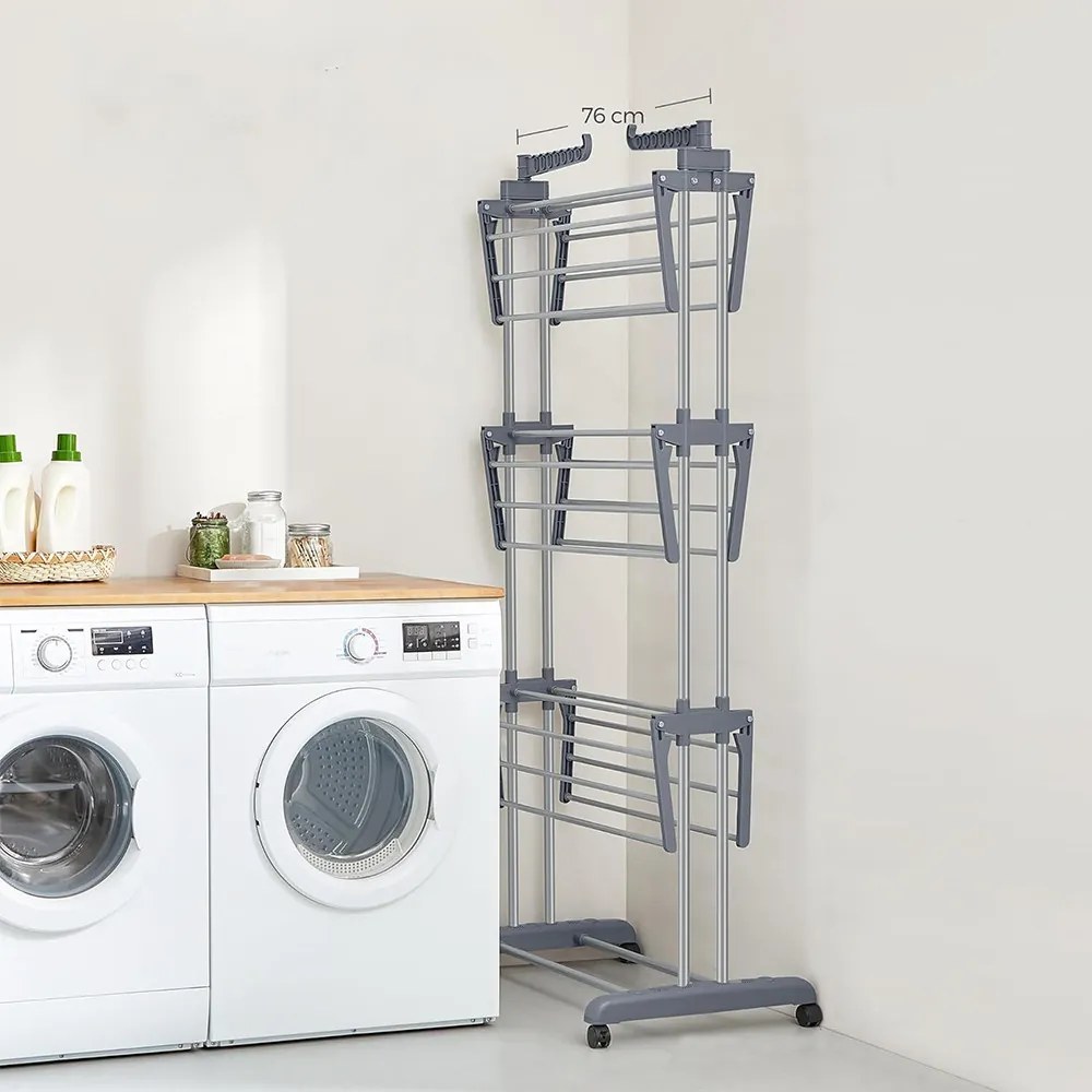 Viacposchodový sušiak na bielizeň