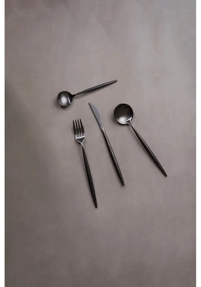 Čierny antikoro príbor 16 ks Modern retro – Premier Housewares