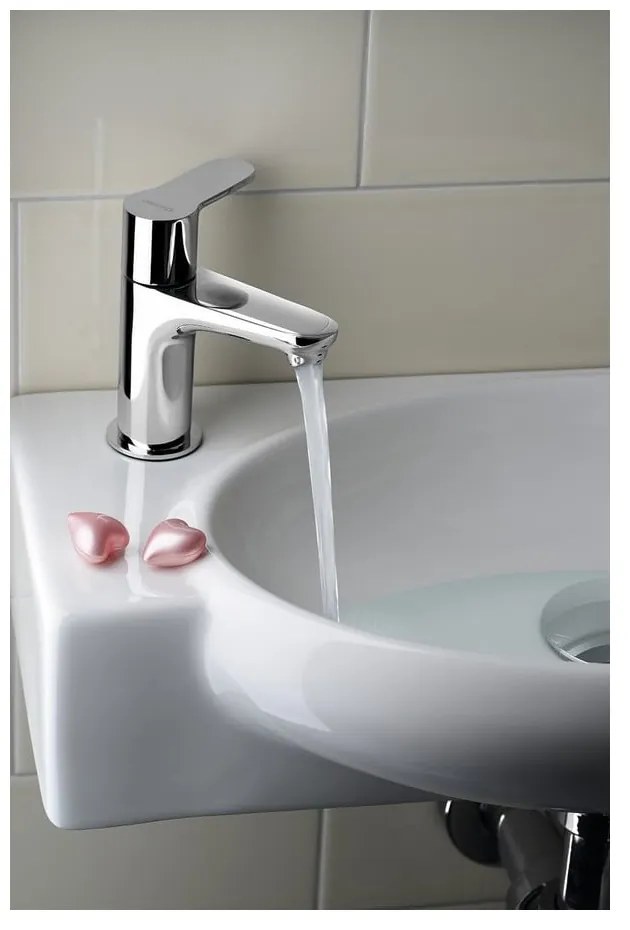 Umývadlový ventil v lesklej striebornej farbe Small – Sapho