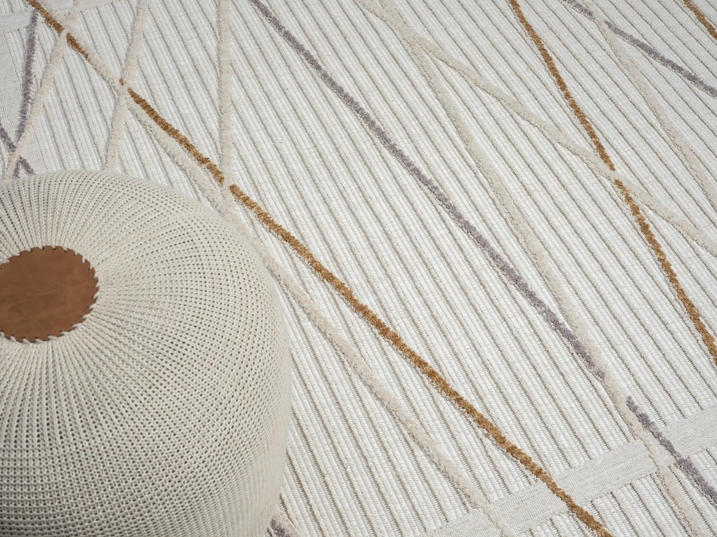 My Flair, Kusový koberec Luana 1 creme, 160x230, biela, chodba / predsieň