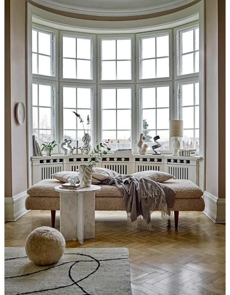 Hnedá deka s prímesou vlny 140x200 cm Hoshi – Bloomingville