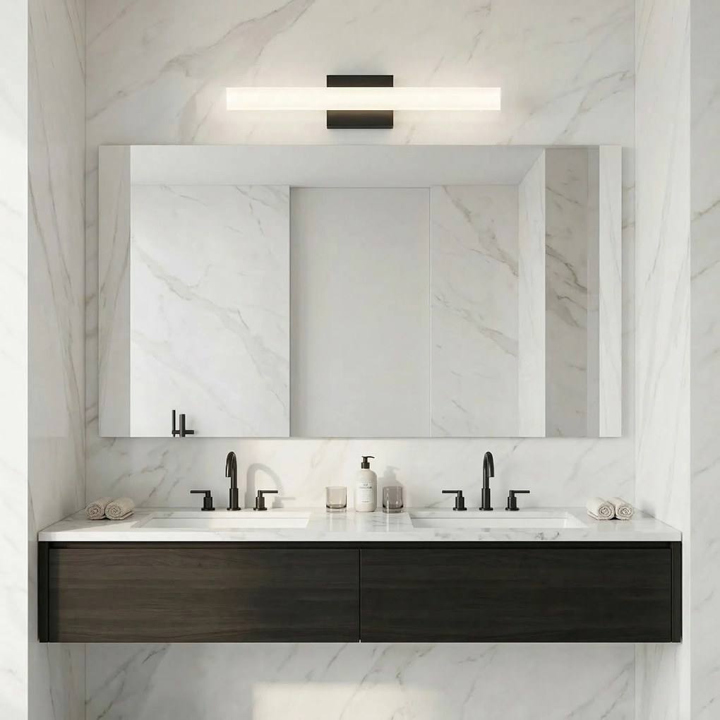 Toolight Toolight, LED nástenné svietidlo 40 cm, 6W, 500 lm, 4000K, APP1854-1W, čierna, OSW-66008