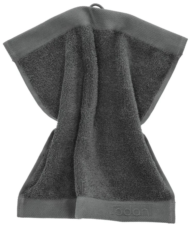 Tmavosivý froté bavlnený uterák 30x30 cm Comfort – Södahl