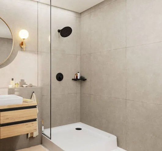 Hansgrohe Croma S, hlavová sprcha 240 1jet EcoSmart 9 l/min, čierna matná, HAN-26724670