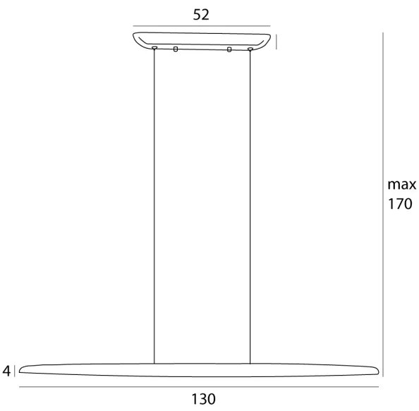 MAXLIGHT P0598 - LED Luster na lanku WOODY LED/25W/230V hnedá/borovica