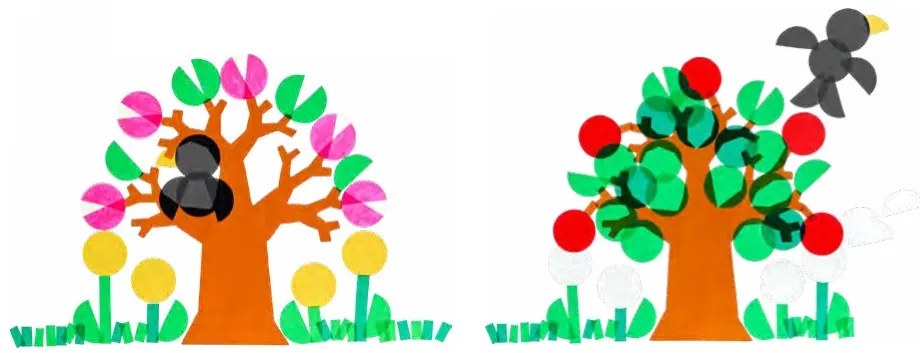 Haba Craft Kit Kreatívna sada Ročné obdobia obrázky do okna