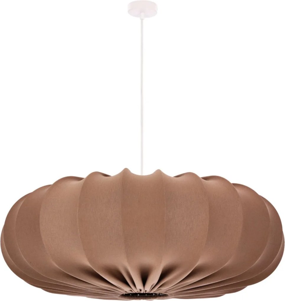 Závesná lampa s hnedým tienidlom 66 cm Cafee