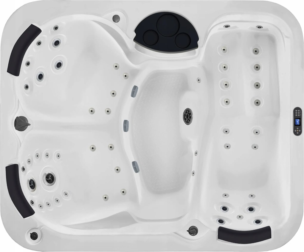 Malé záhradné vírivky 197 x 165 3 miesta, 6 farieb, termopokrytie na celý rok