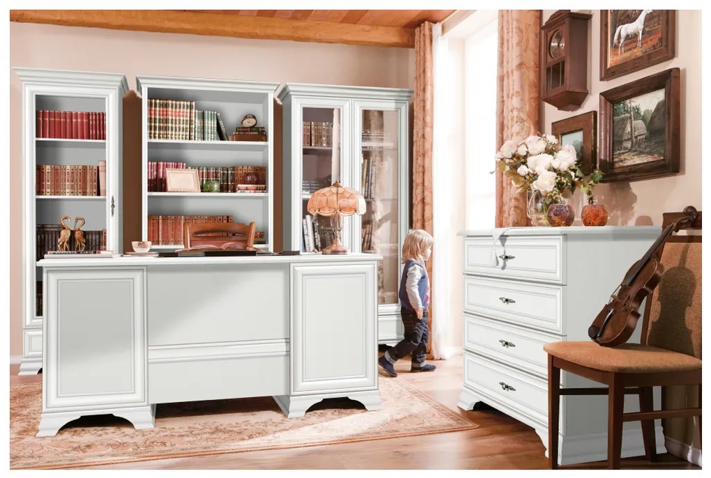 Komoda KENTAK KOM4S, alpská biela