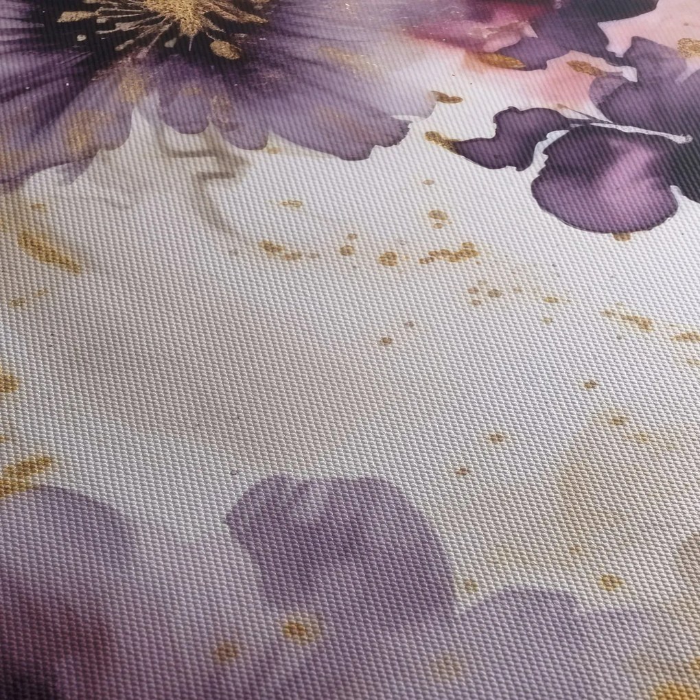 Obraz - Akvarelové kvety (90x60 cm)