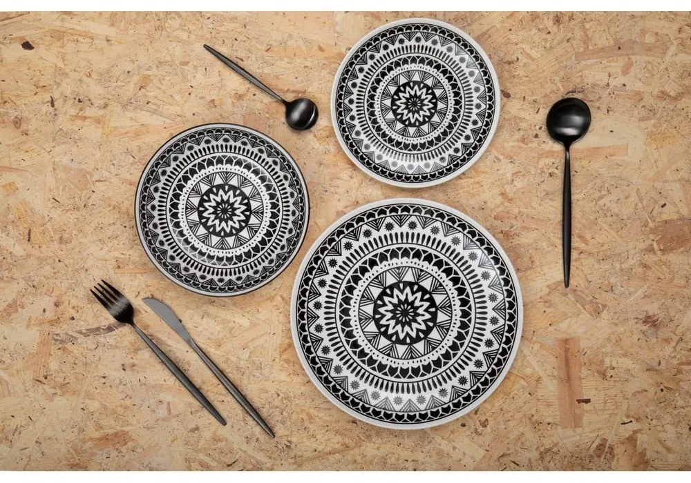 Čierny antikoro príbor 16 ks Modern retro – Premier Housewares