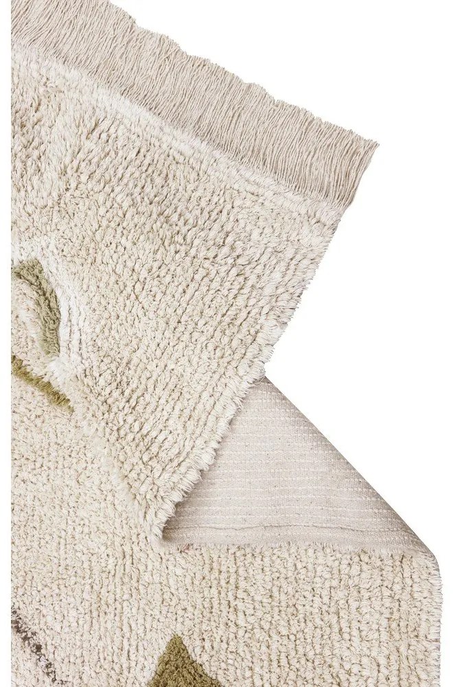 Béžový prateľný ručne tkaný bavlnený koberec 170x240 cm Kaarol Earth – Lorena Canals