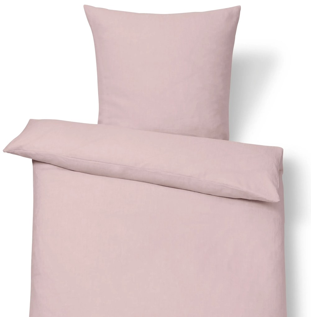 Ľanová posteľná bielizeň, ružová, štandardná veľkosť