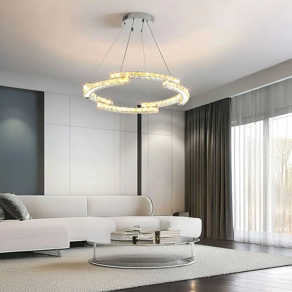 Toolight Toolight, LED stropné osvetlenie 60cm, 45W, 4000K, 2500lm, APP1770-CP, chrómová, OSW-04348