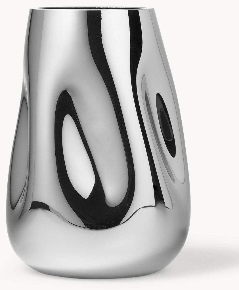 Ručne fúkaná sklenená váza Mirror