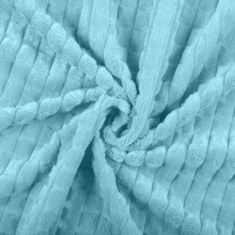 Biante Hrejivé posteľné obliečky Minky kocky MKK-006 Svetlo modré Jednolôžko 140x200 a 70x90 cm