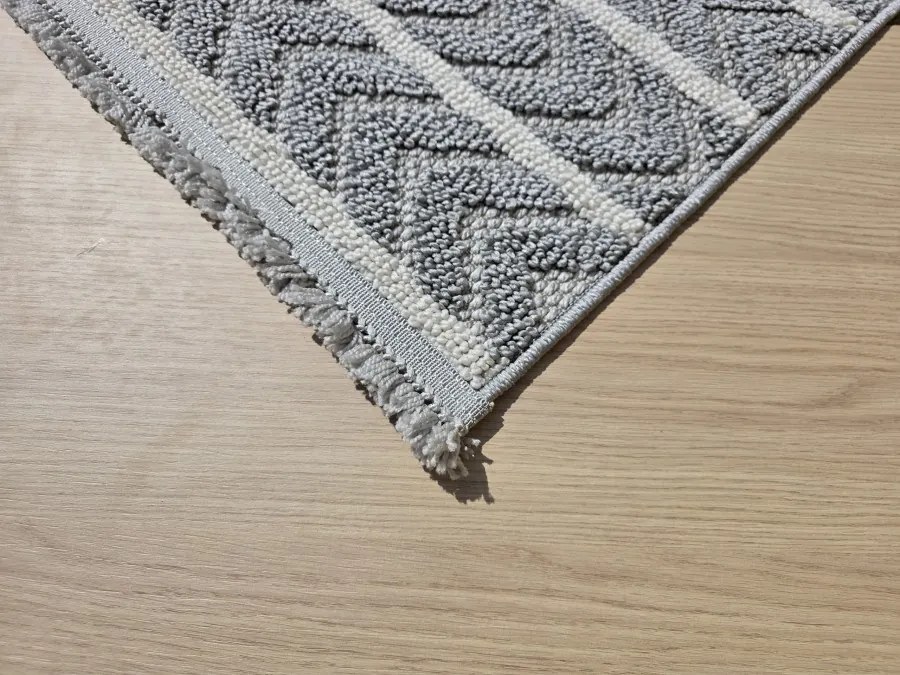 DC Koberec Milano 026 sivá krémová Rozmer: 80×200 cm