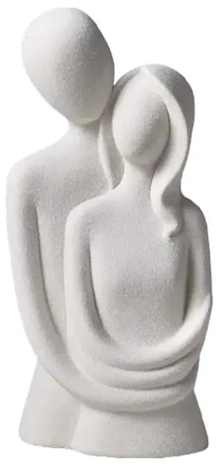 Keramická stolová dekorácia 21x8,5x10 cm biela