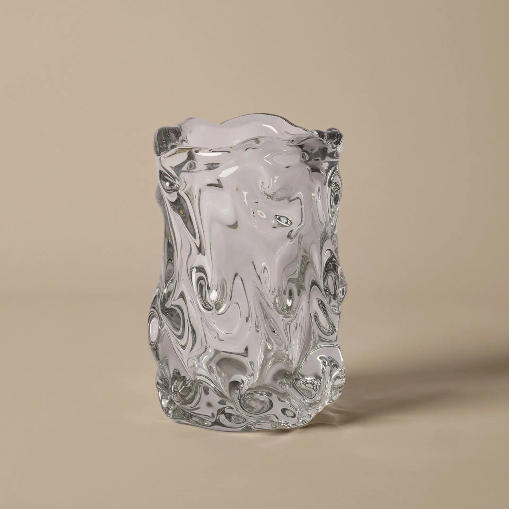 Ferm Living Sklenená váza Virelle Clear 24 cm