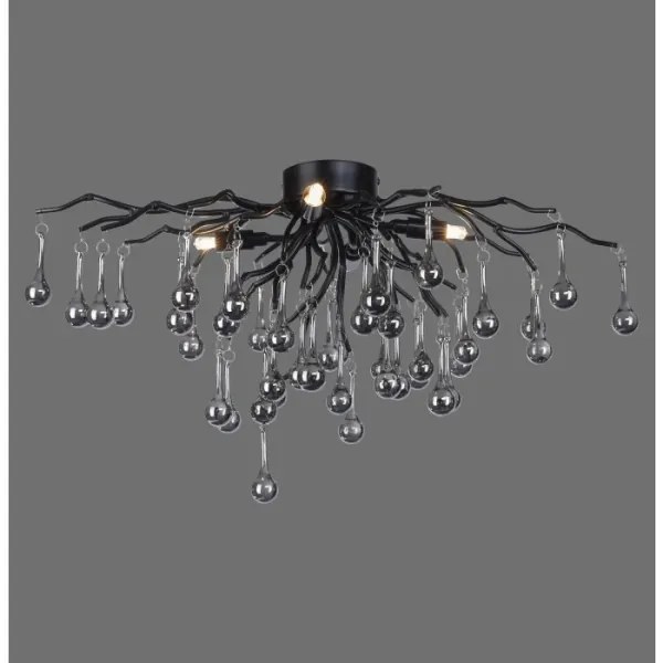 Paul Neuhaus 8090-18 - Prisadený luster ICICLE 4xG9/40W/230V 30x60 cm čierna