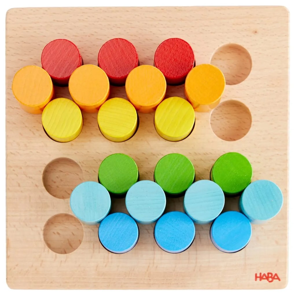 Stohovacia motorická hra s valčekmi