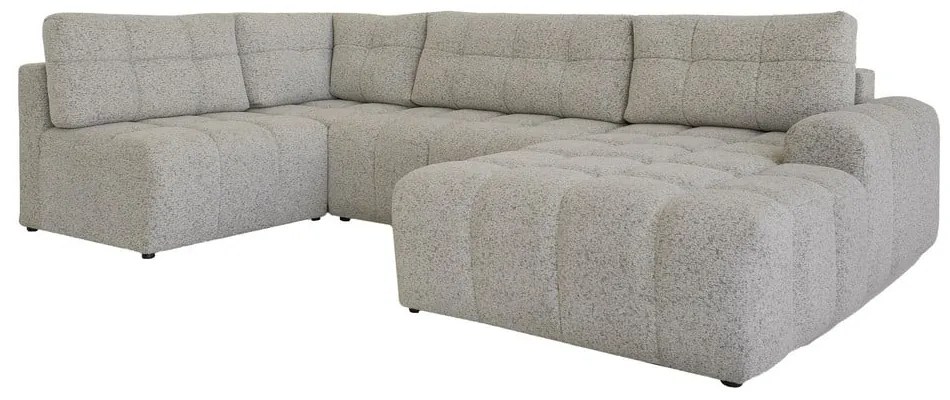 Svetlohnedá rozkladacia modulárna rohová pohovka s úložným priestorom (ľavý roh) Lulu – Miuform