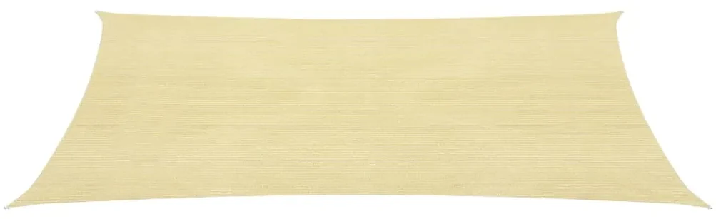 vidaXL Tieniaca plachta 160 g/m², béžová 3x5 m, HDPE